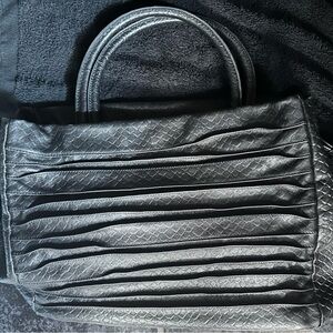 Silvano Biagini made in Italy black leather hand purse